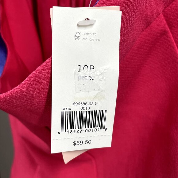 NEW Banana Republic Skirt Womens 10 pink fit flare colorful preppy - Picture 3 of 9